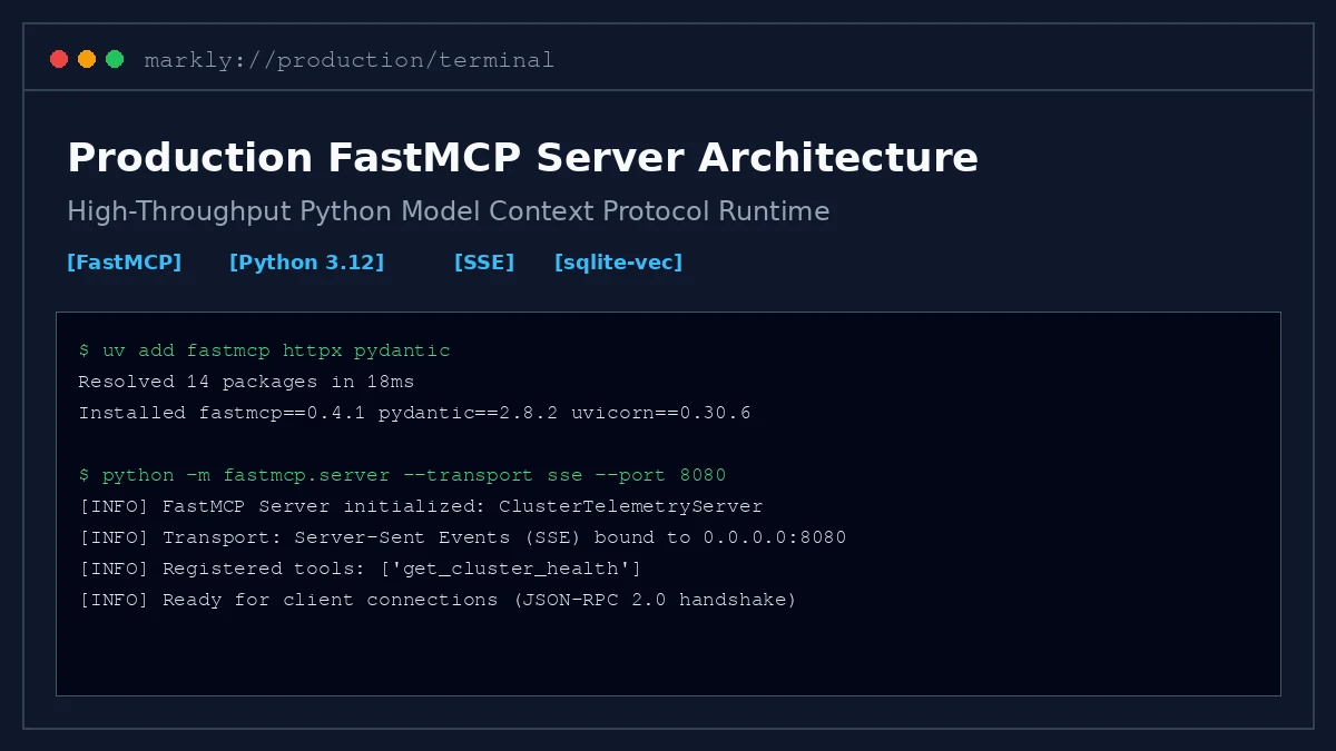 Building a Stateful MCP Server with FastMCP, SSE Transport, and sqlite-vec